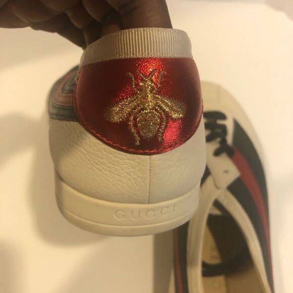 Gucci mens Falacer lace up sneakers size 8.5 - Picture 8 of 16